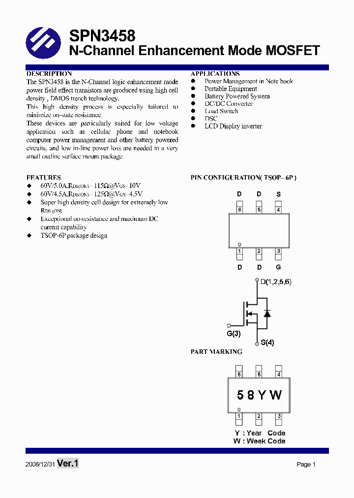 SPN3458ST6RGB_4647575.PDF Datasheet