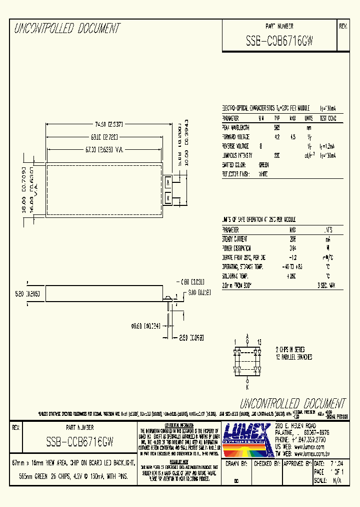 SSB-COB6716GW_4236116.PDF Datasheet