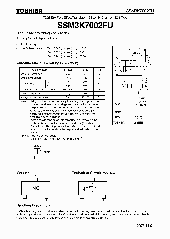 SSM3K7002FU_4293041.PDF Datasheet