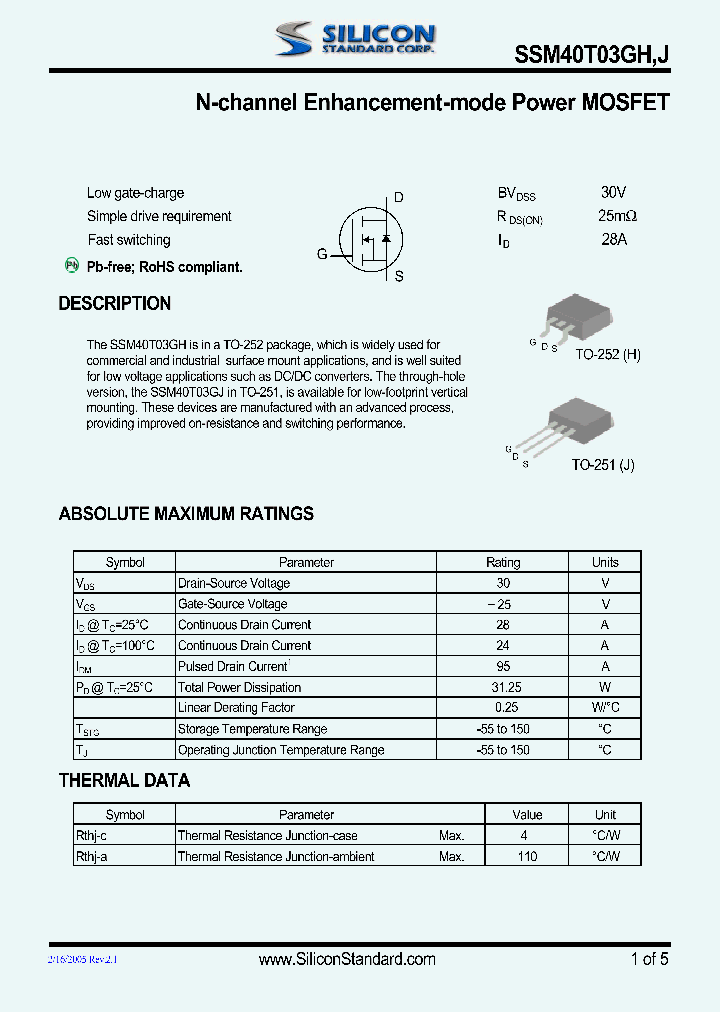 SSM40T03GH_4565762.PDF Datasheet