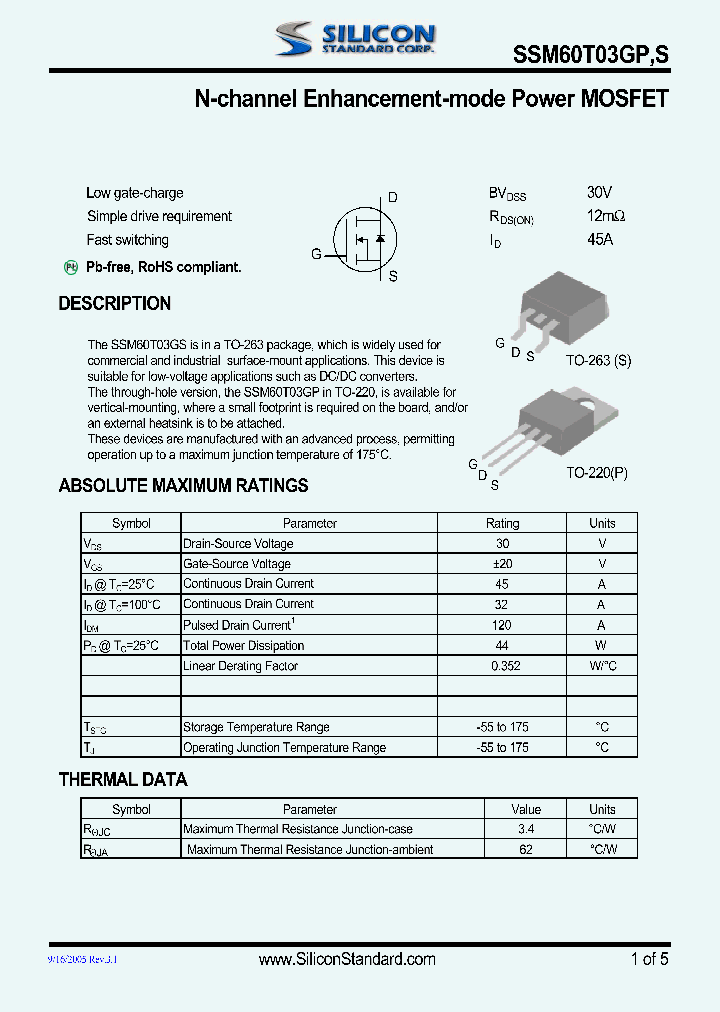 SSM60T03GP_4580007.PDF Datasheet