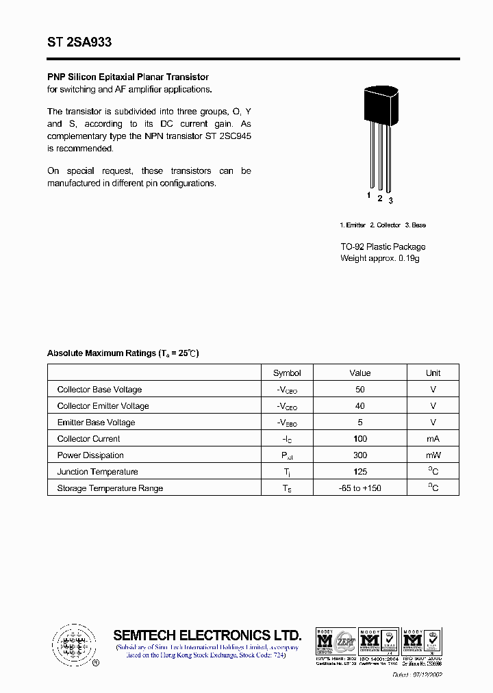 ST2SA933_4518848.PDF Datasheet