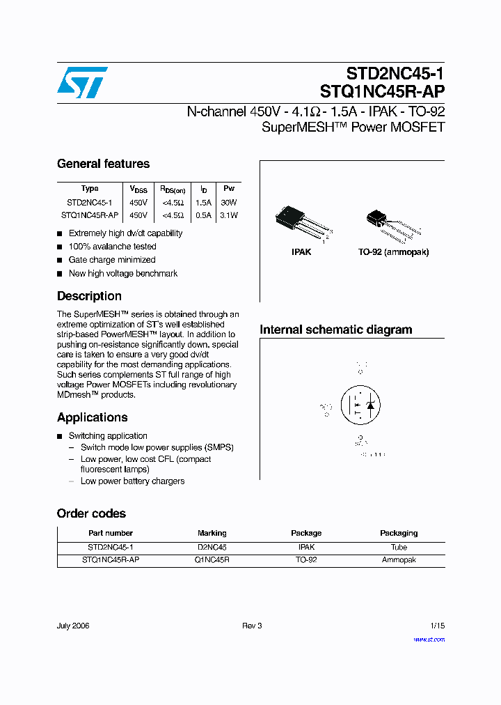 STD2NC45-106_4227605.PDF Datasheet