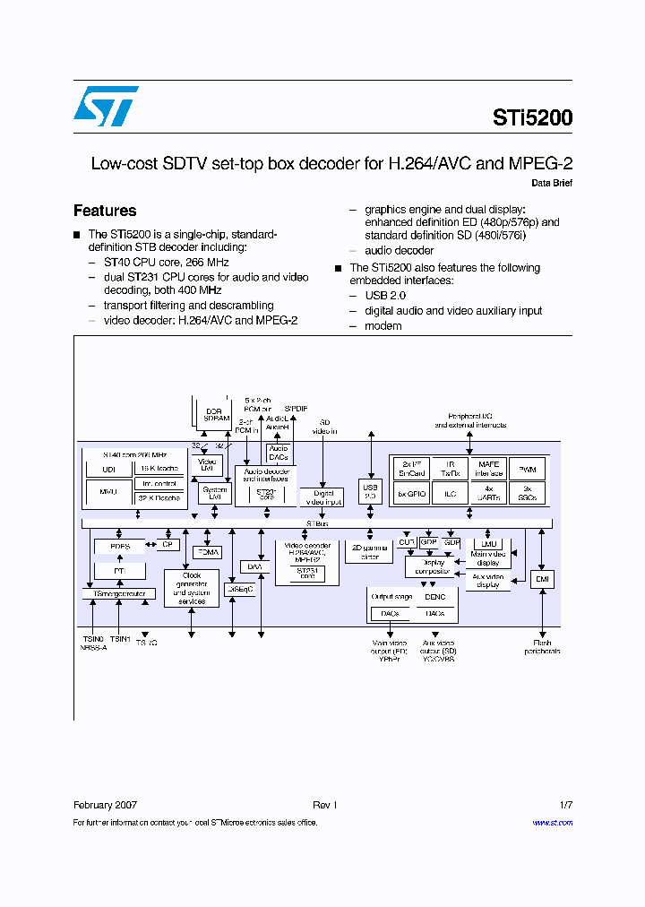 STI5200_4238889.PDF Datasheet