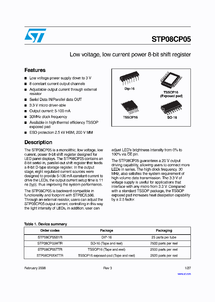 STP08CP0508_4622164.PDF Datasheet