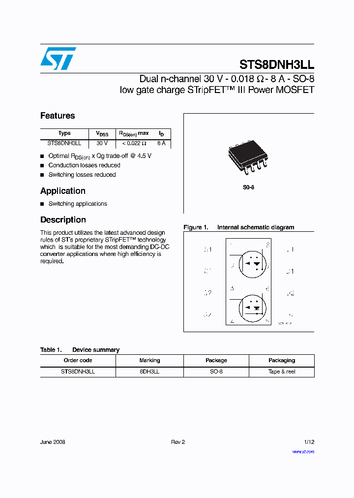 STS8DNH3LL_4430598.PDF Datasheet