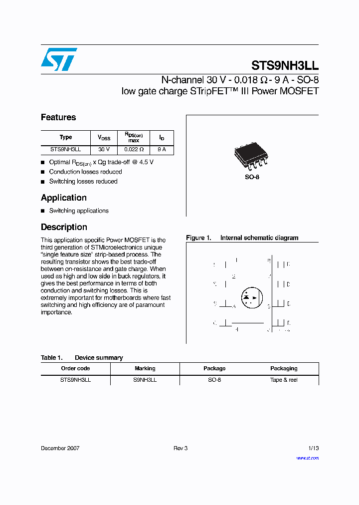 STS9NH3LL07_4314449.PDF Datasheet