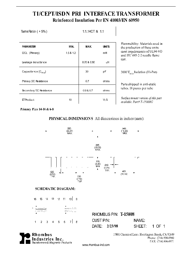 T-15808_4727334.PDF Datasheet