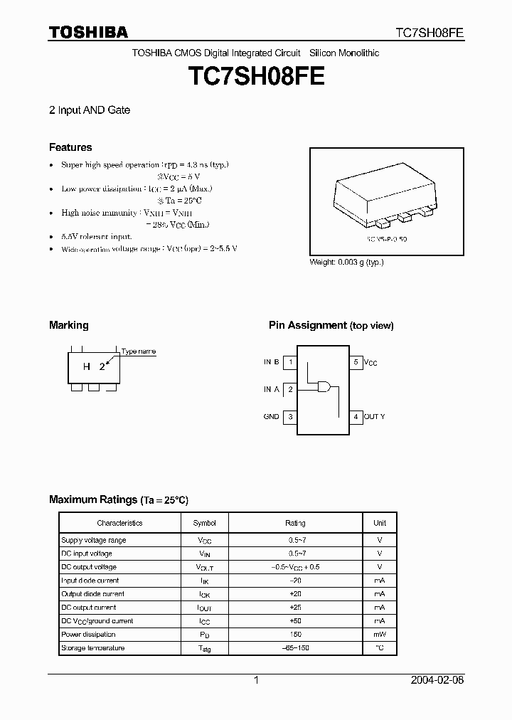 TC7SH08FE_4345731.PDF Datasheet