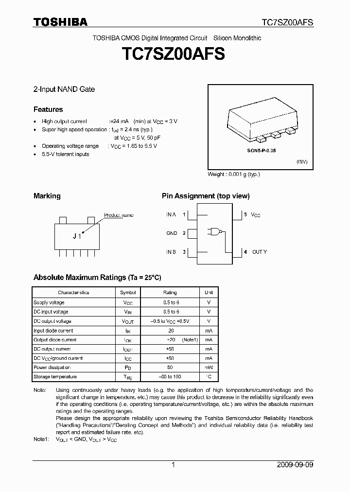 TC7SZ00AFS_4747476.PDF Datasheet