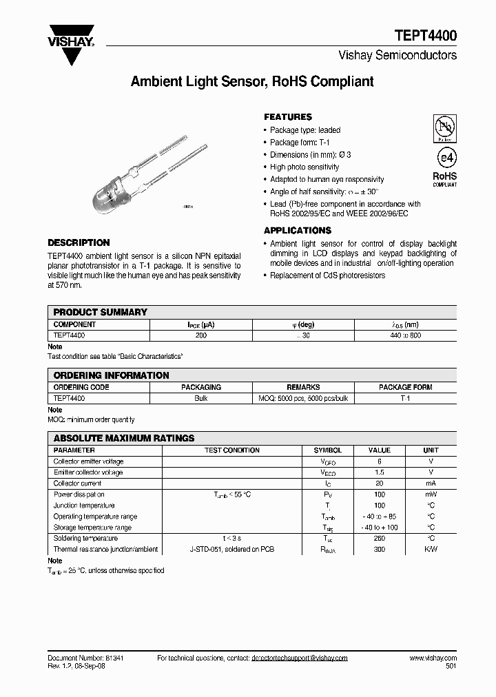 TEPT4400_4351574.PDF Datasheet