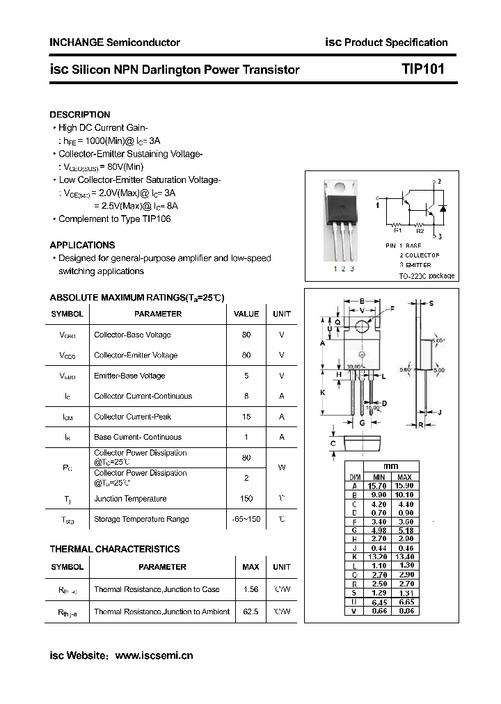 TIP101_4291475.PDF Datasheet