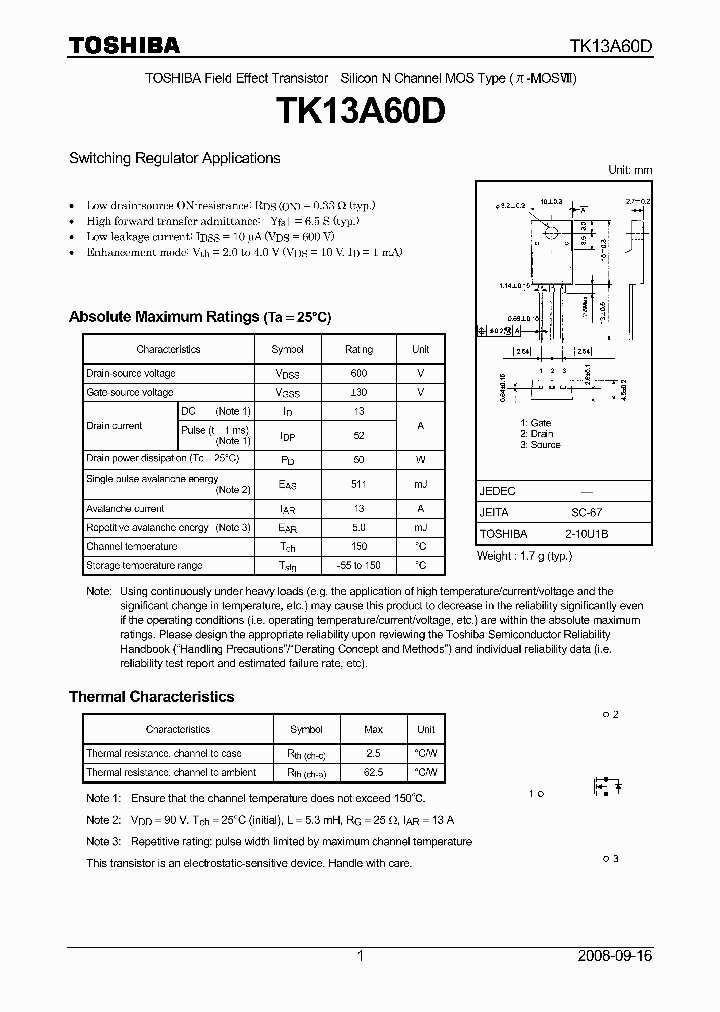 TK13A60D_4581912.PDF Datasheet