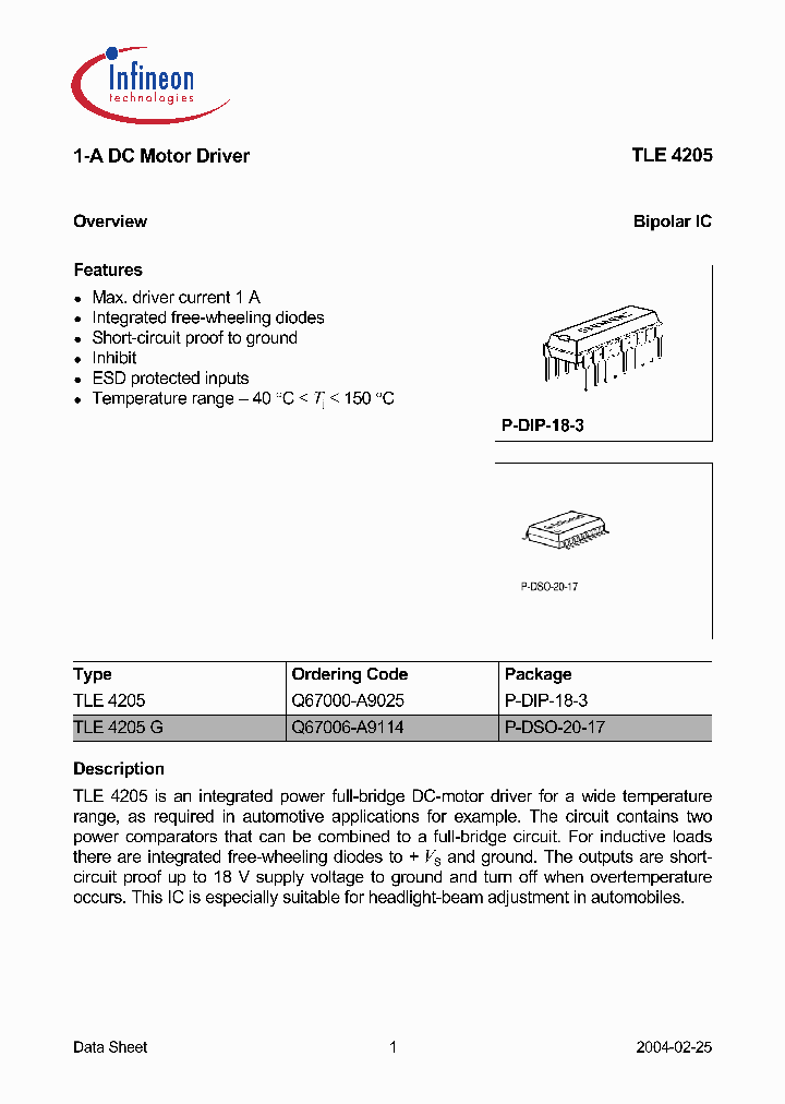 TLE4205_4564674.PDF Datasheet