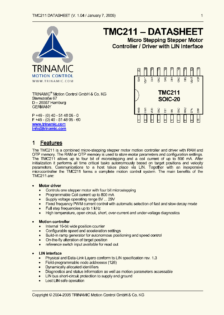 TMC211-PA20_4586631.PDF Datasheet