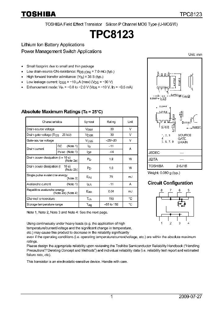 TPC8123_4797098.PDF Datasheet