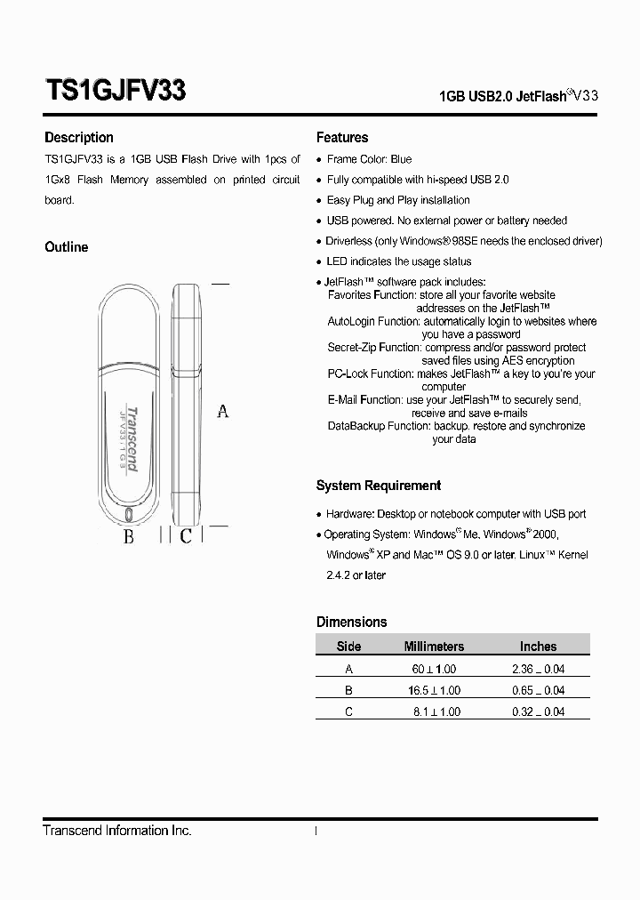 TS1GJFV33_4385747.PDF Datasheet