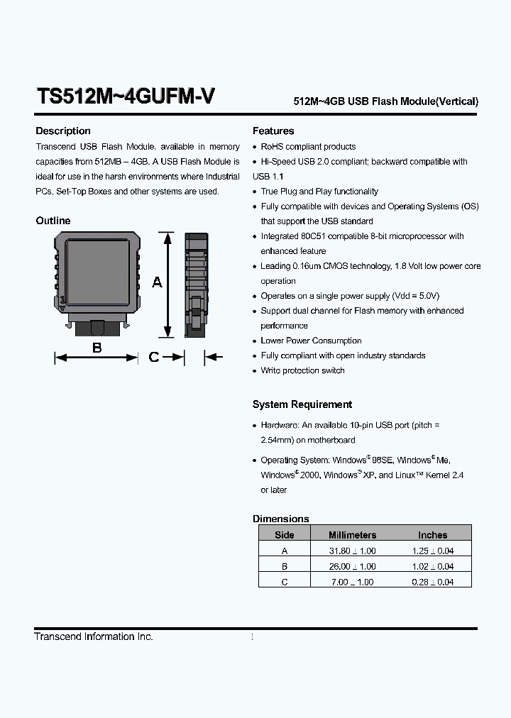 TS512MUFM-V_4673083.PDF Datasheet