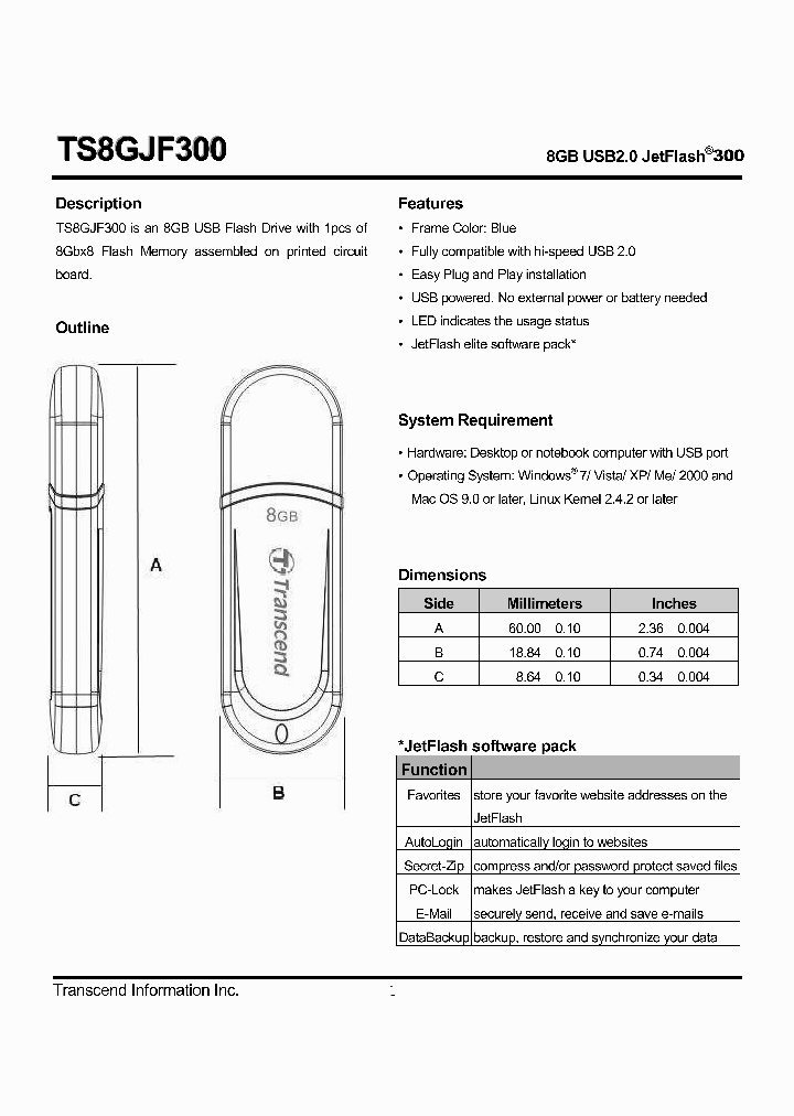 TS8GJF300_4627185.PDF Datasheet