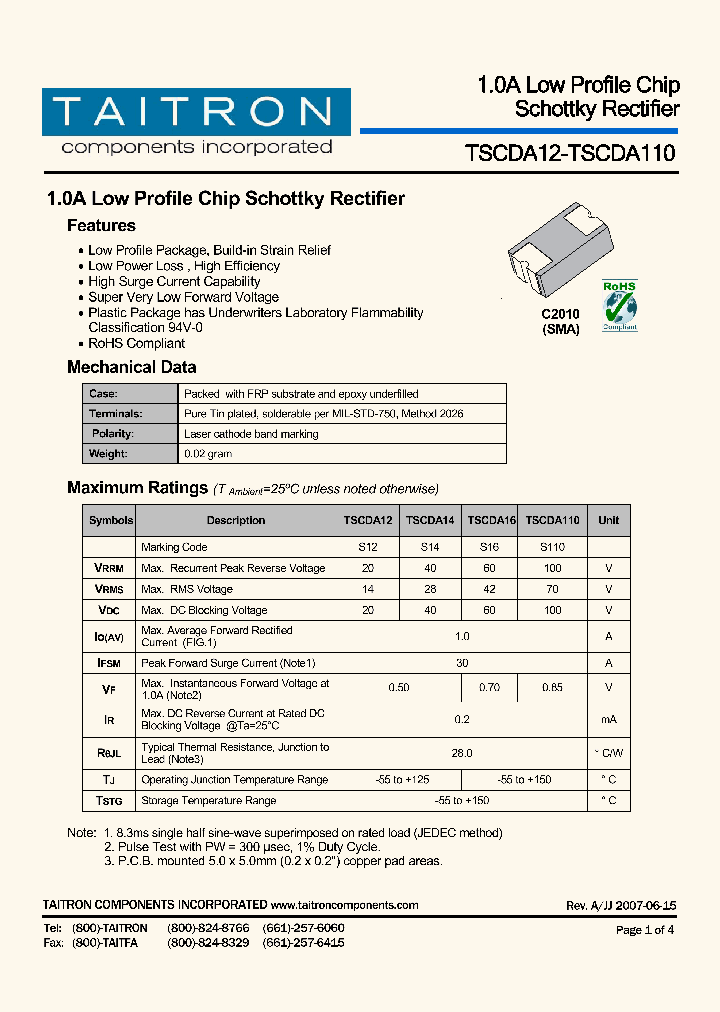 TSCDA110_4194769.PDF Datasheet