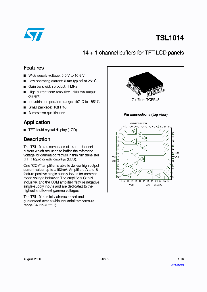 TSL1014IYF_4275745.PDF Datasheet