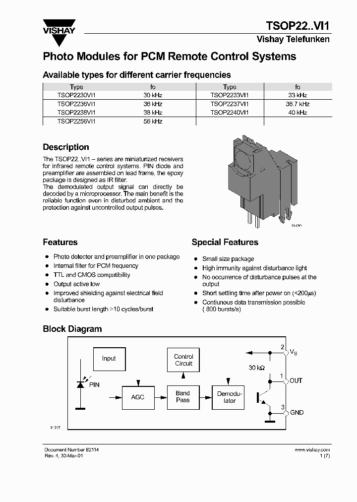 TSOP2230VI1_4577403.PDF Datasheet