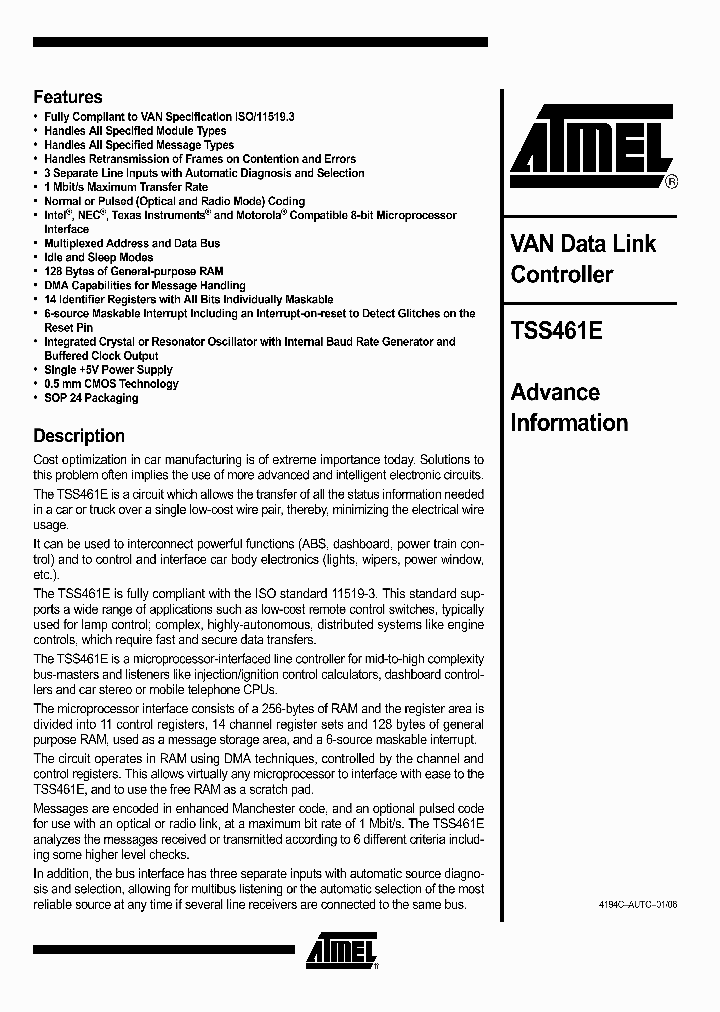 TSS461E_4373957.PDF Datasheet