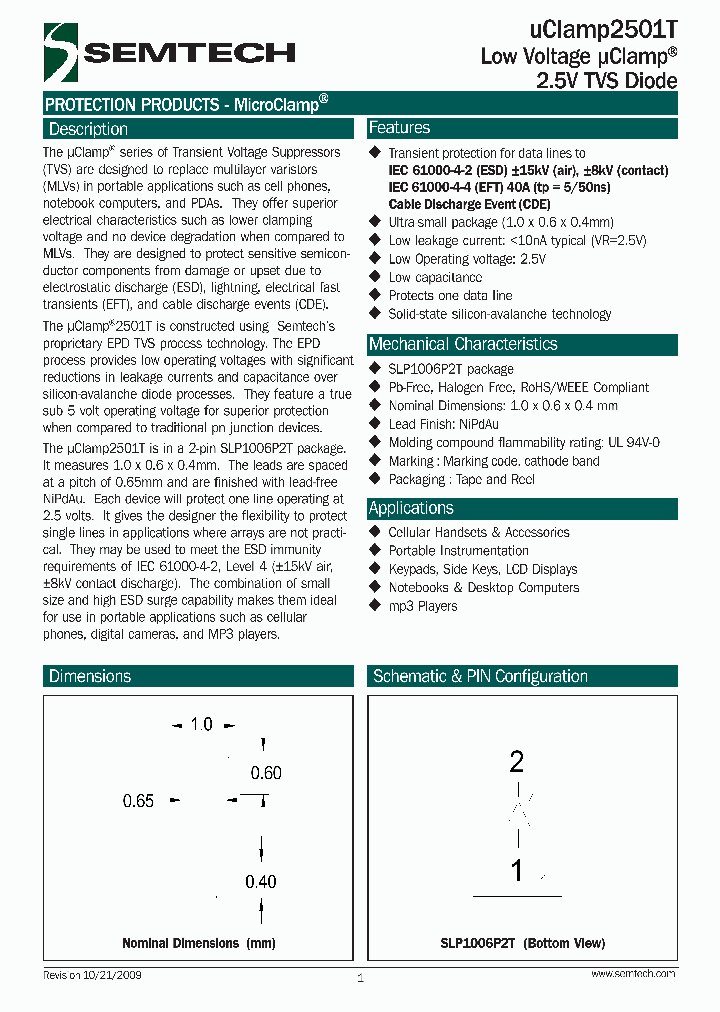 UCLAMP2501T_4531949.PDF Datasheet