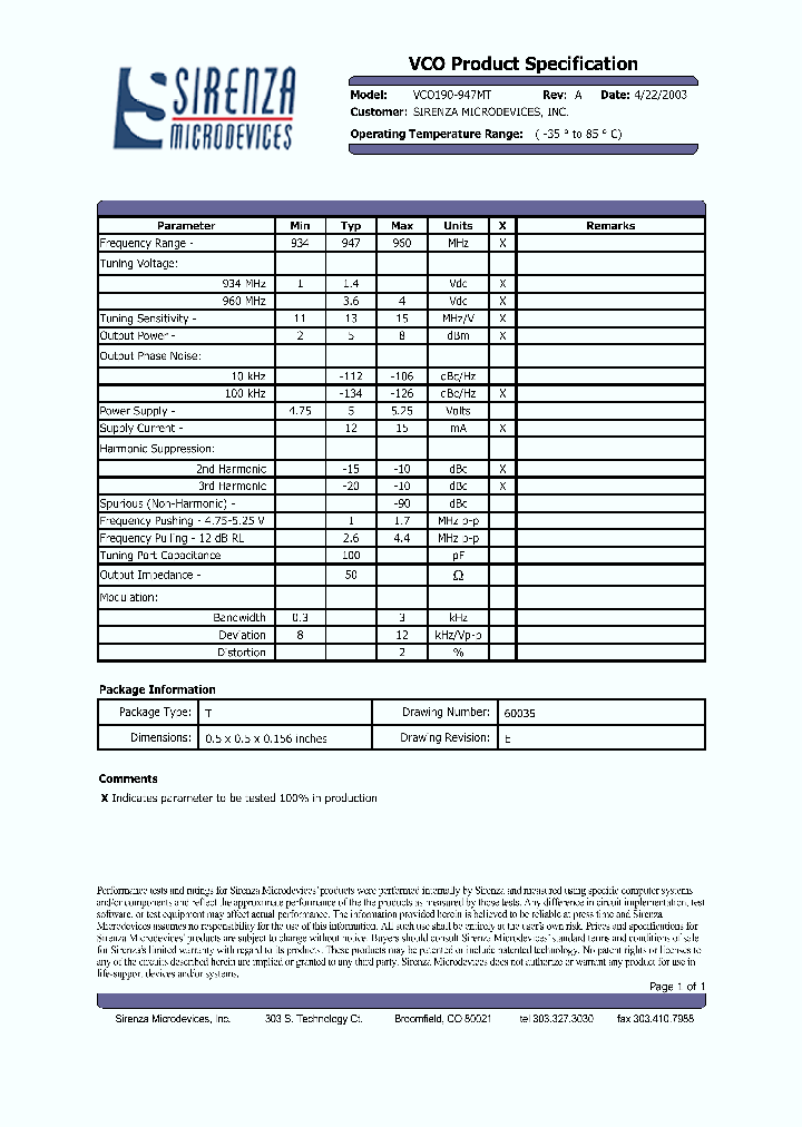 VCO190-947MT_4585020.PDF Datasheet
