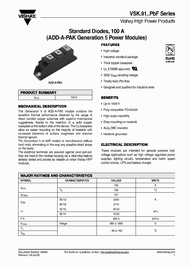 VSKD91_4255433.PDF Datasheet