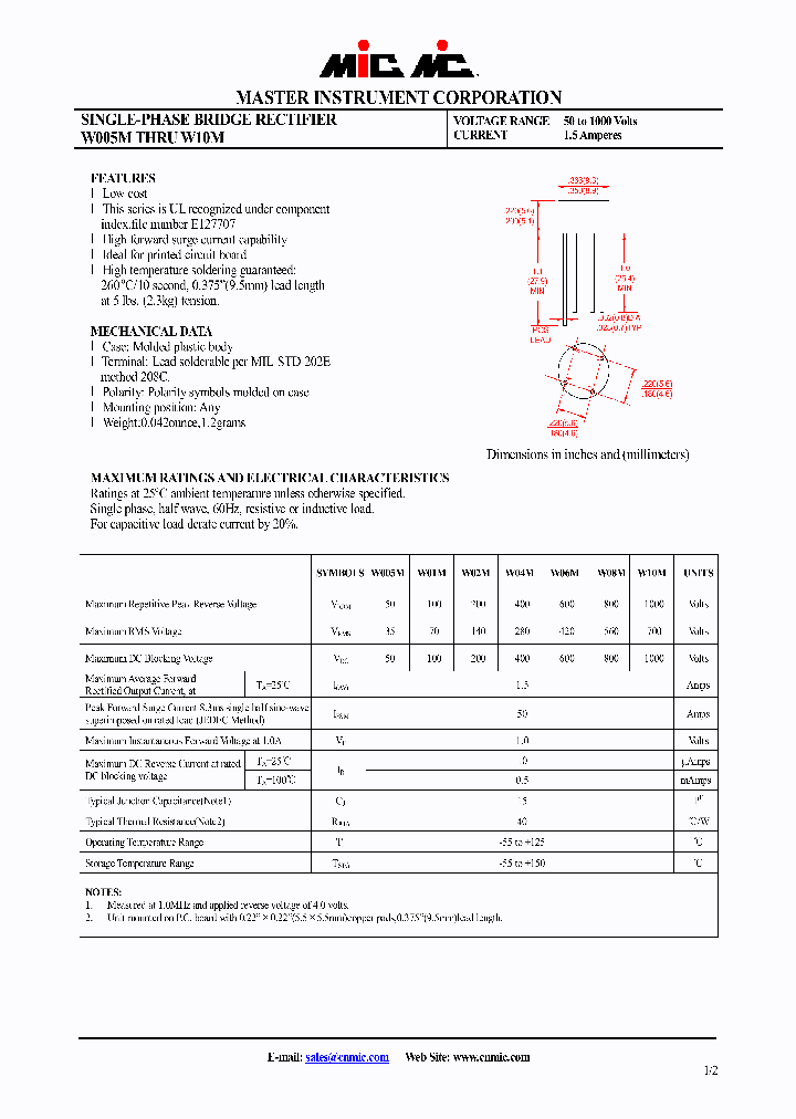 W005M_4694384.PDF Datasheet