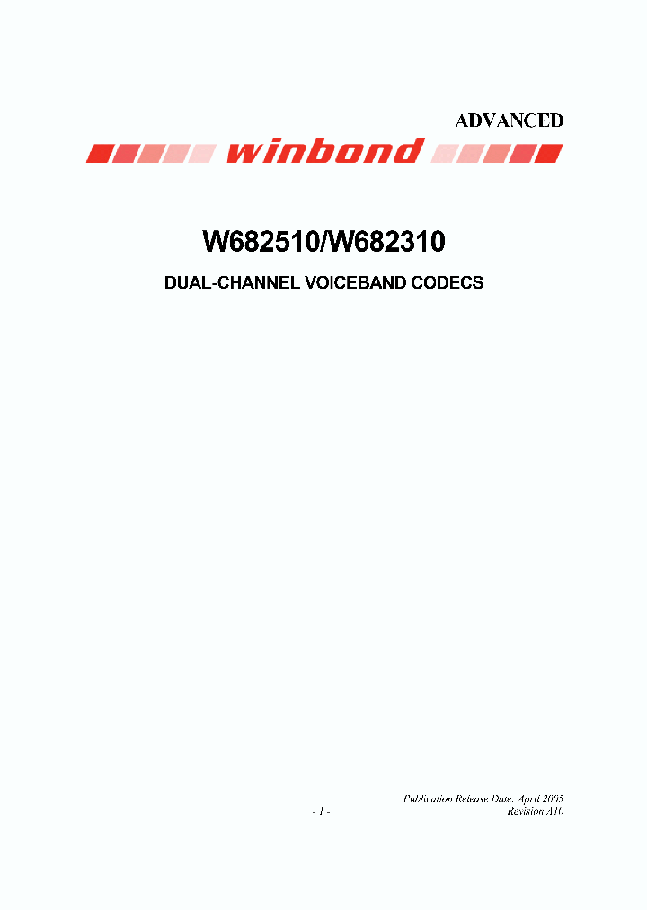 W68251005_4912702.PDF Datasheet