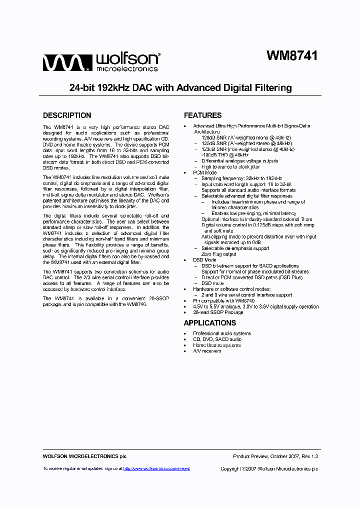 WM8741_4186841.PDF Datasheet