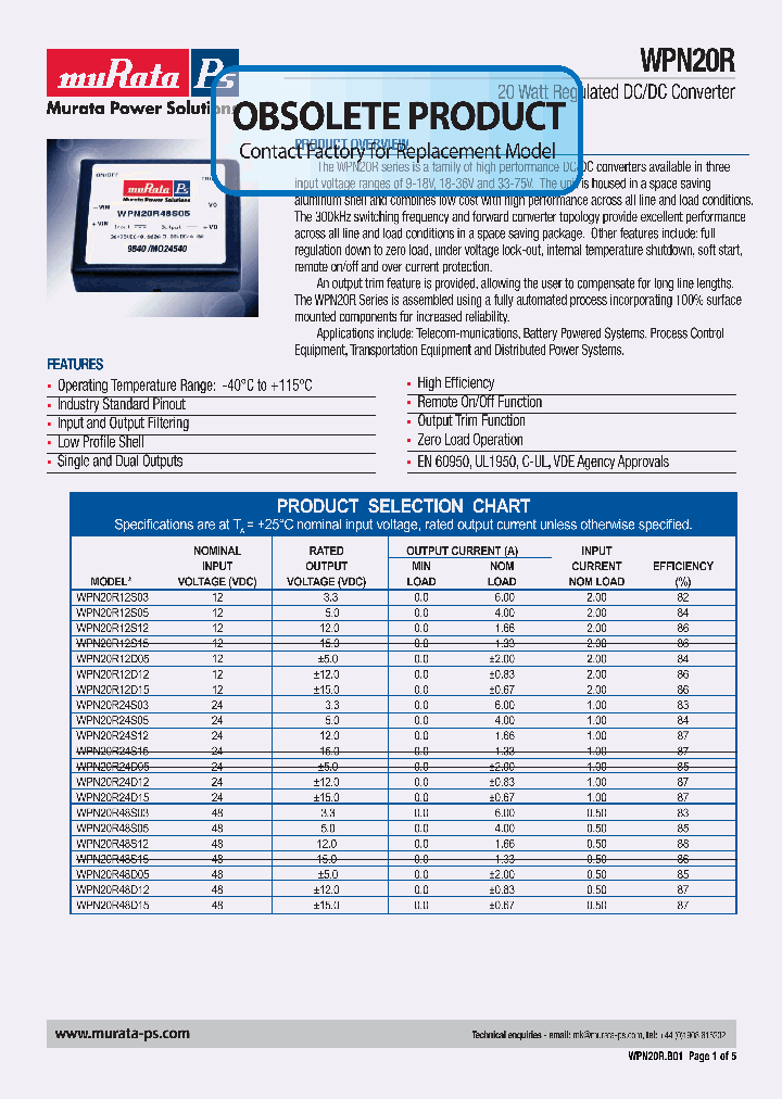WPN20R12D05_4405728.PDF Datasheet