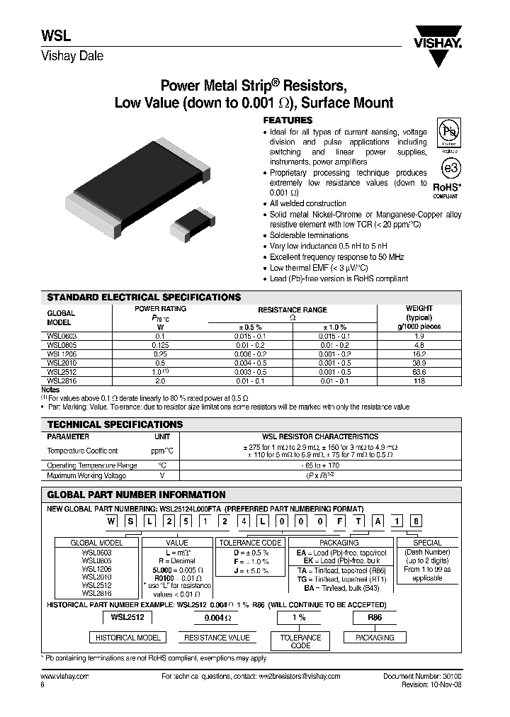 WSL0603_4251019.PDF Datasheet