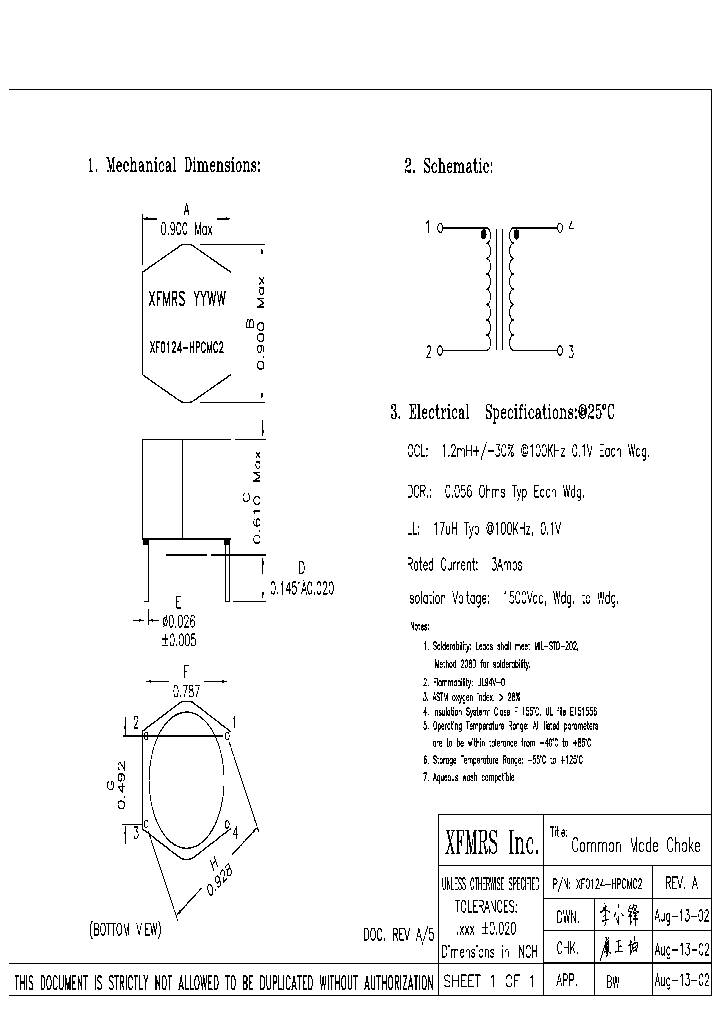 XF0124-HPCMC2_4500358.PDF Datasheet