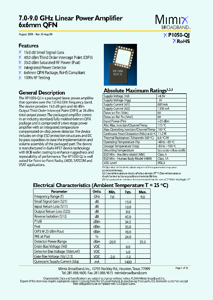 XP1050-QJ-0G00_4906623.PDF Datasheet