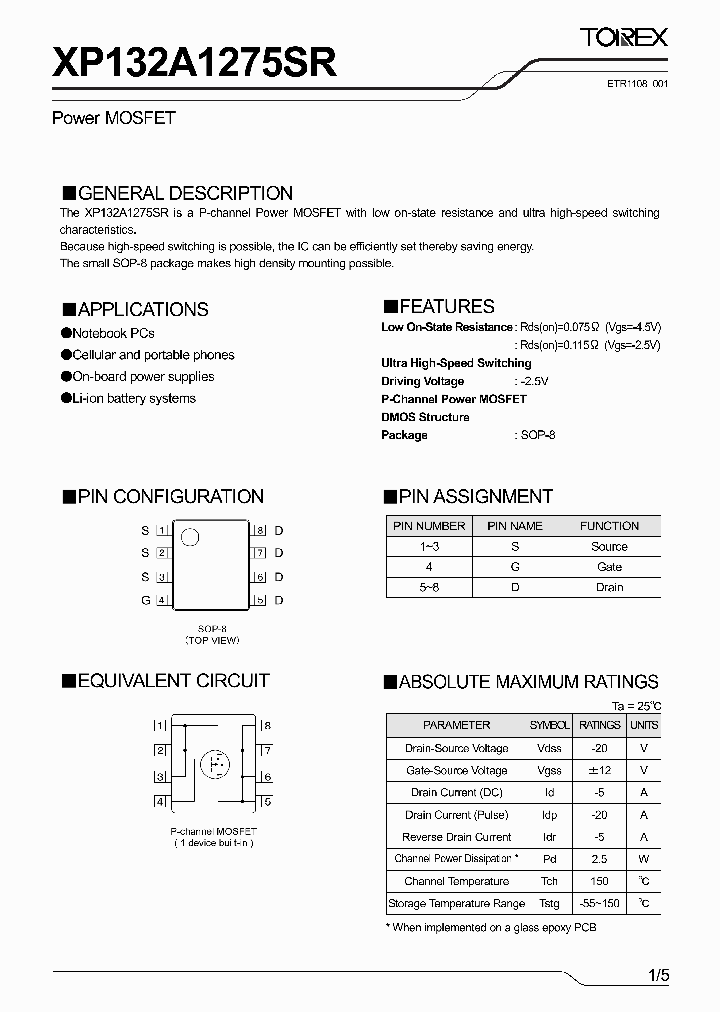 XP132A1275SR1_4792100.PDF Datasheet