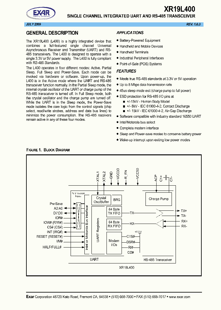 XR19L400_4541618.PDF Datasheet