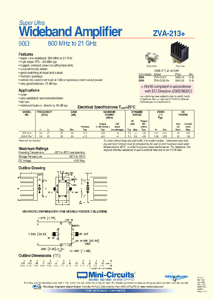 ZVA-213_4586963.PDF Datasheet