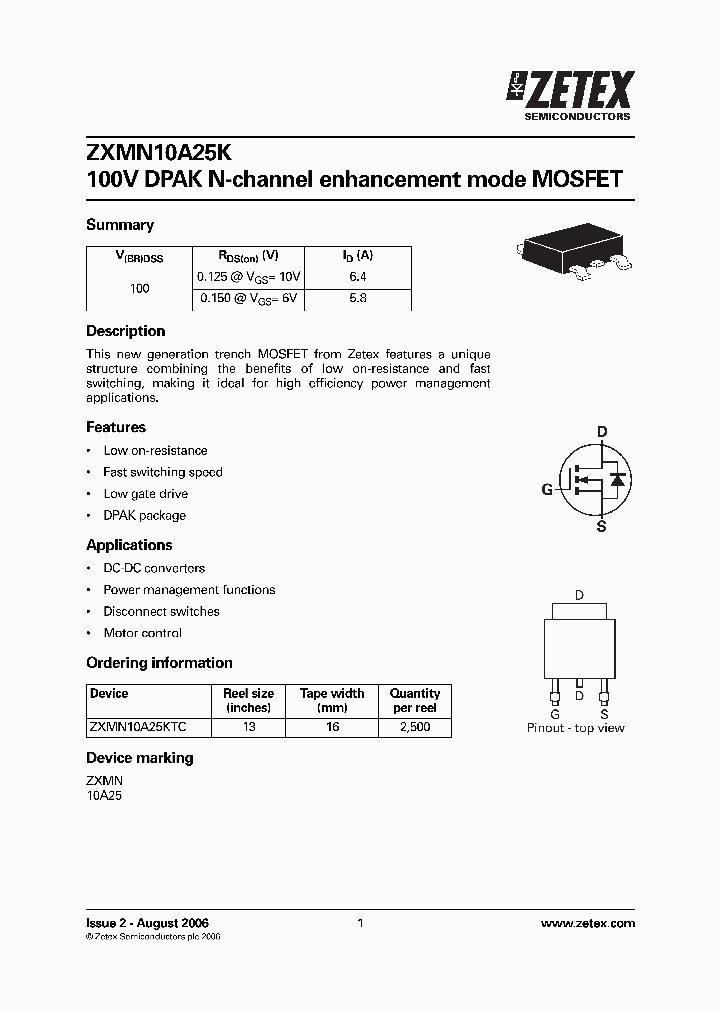 ZXMN10A25K_4486983.PDF Datasheet