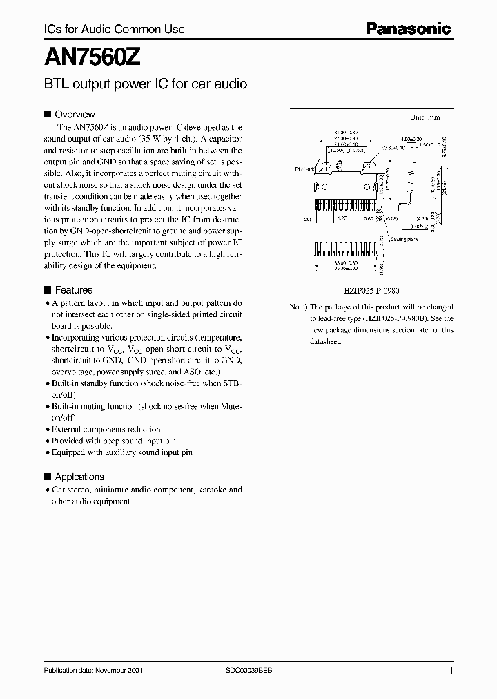 AN7560Z_974530.PDF Datasheet