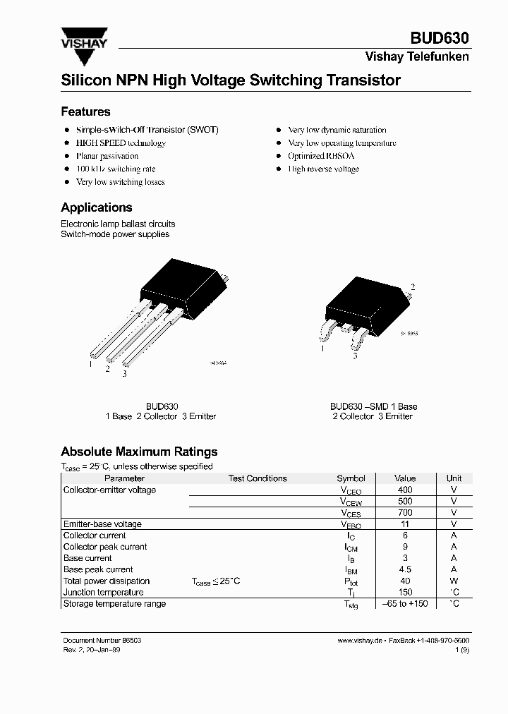 BUD630_976775.PDF Datasheet