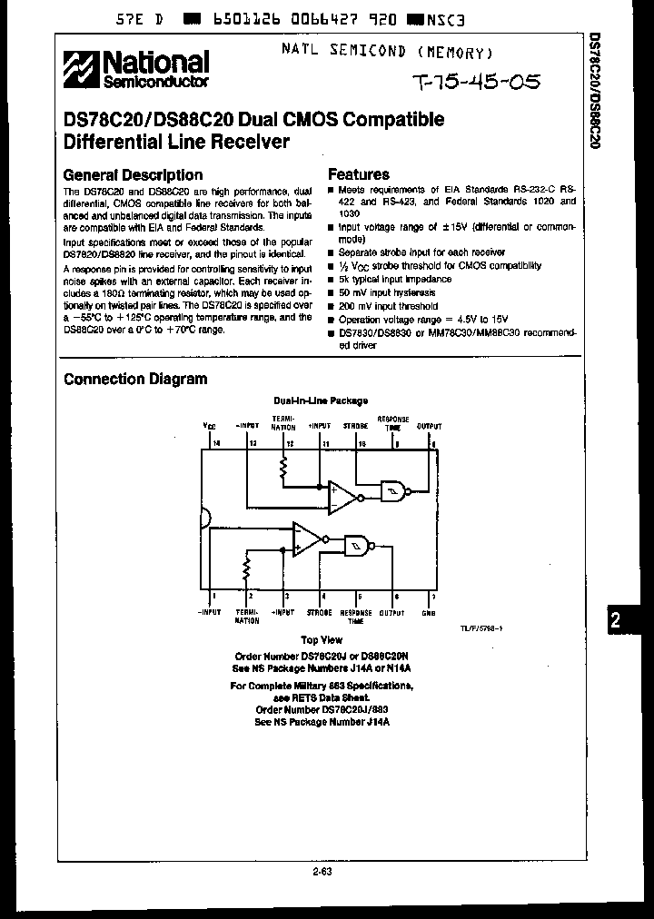 DS88C20J_979349.PDF Datasheet