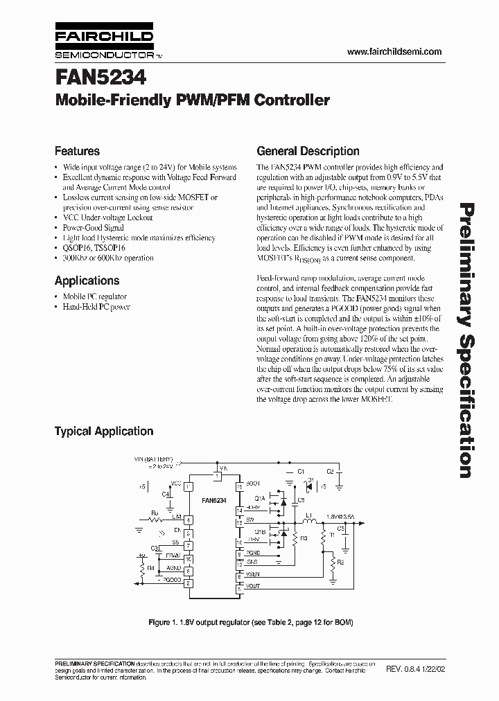 FAN5234_983938.PDF Datasheet