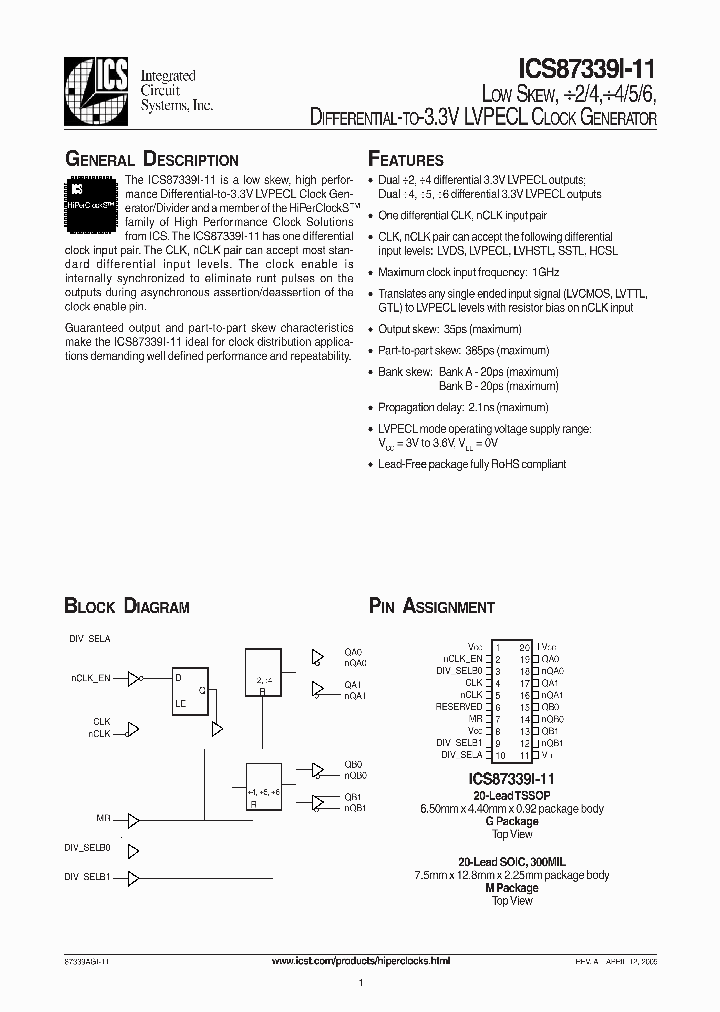 ICS87339-11I_986910.PDF Datasheet
