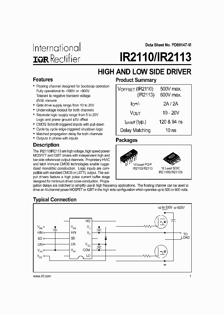IR2110_987363.PDF Datasheet