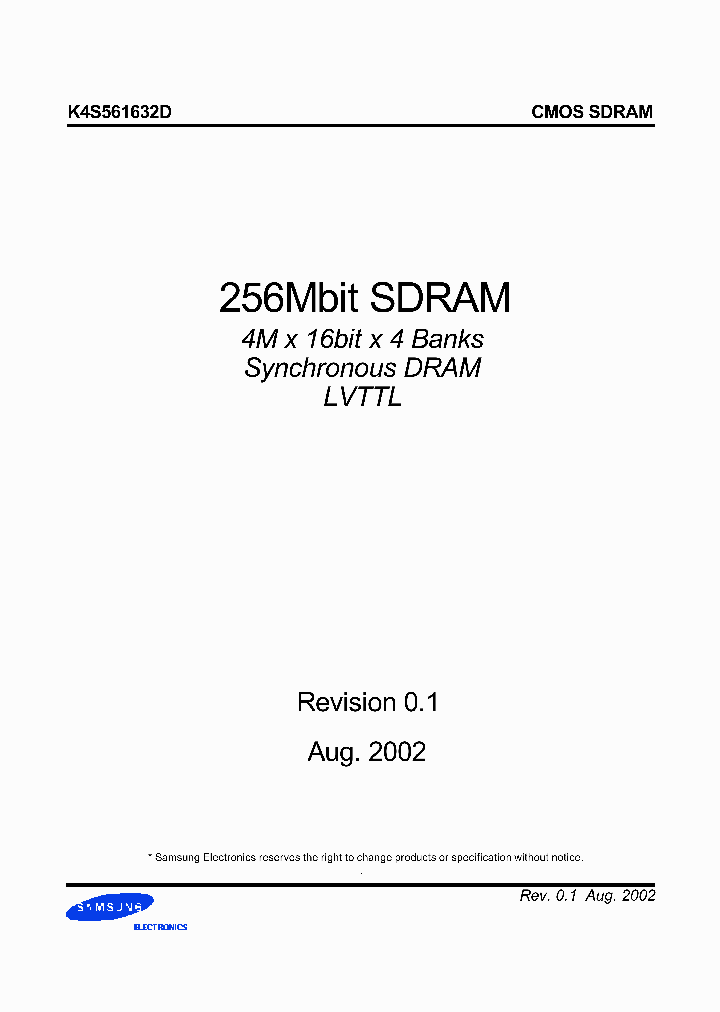 K4S561632D_987692.PDF Datasheet