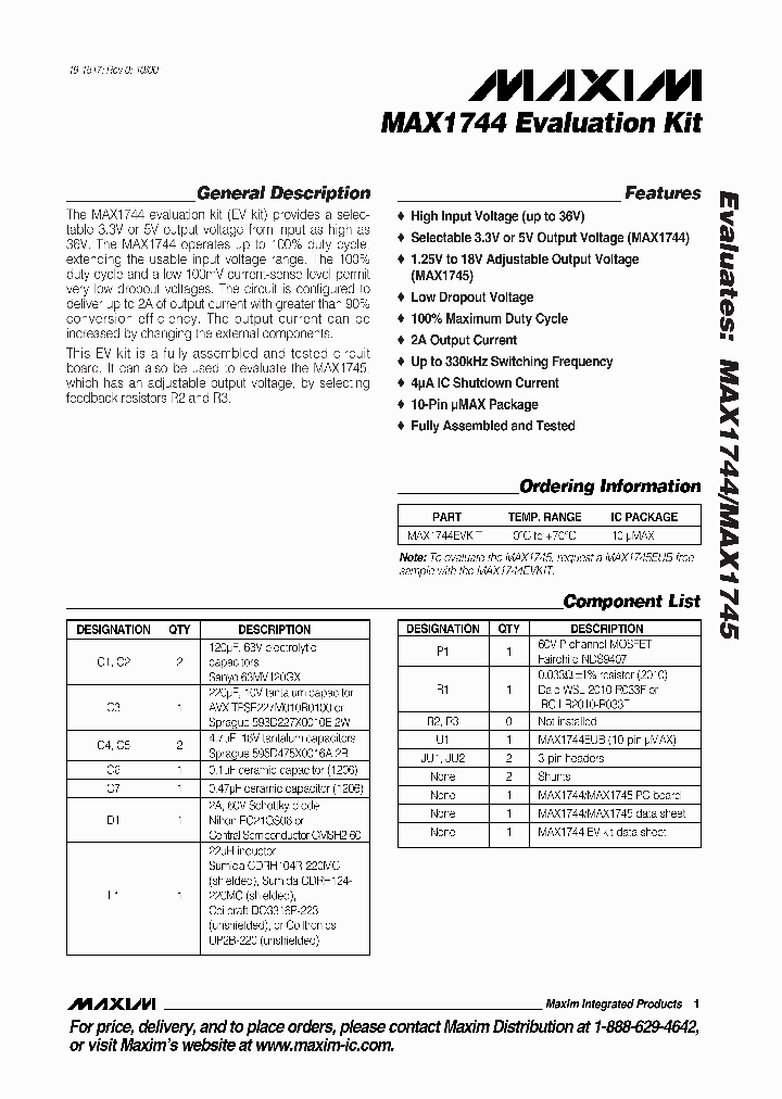 MAX1744EVKIT-MAX1745EVKIT_990126.PDF Datasheet