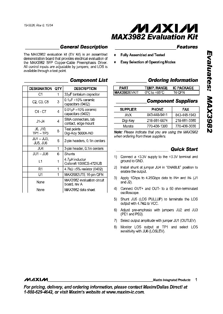 MAX3982EVKIT_990403.PDF Datasheet